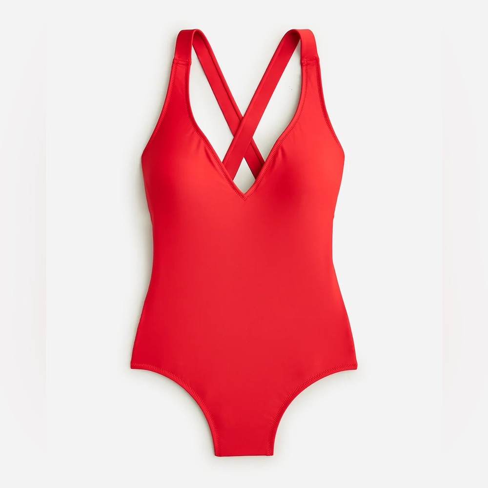 J. Crew High Support Cross back Swimsuit